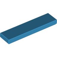 Lego destička 1x4 hladká, azurová tmavá (6205089)